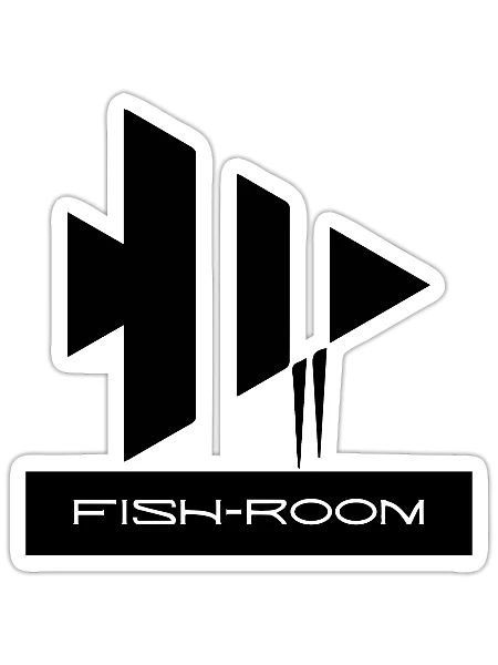 fish-room - Sticker - white matte - Front