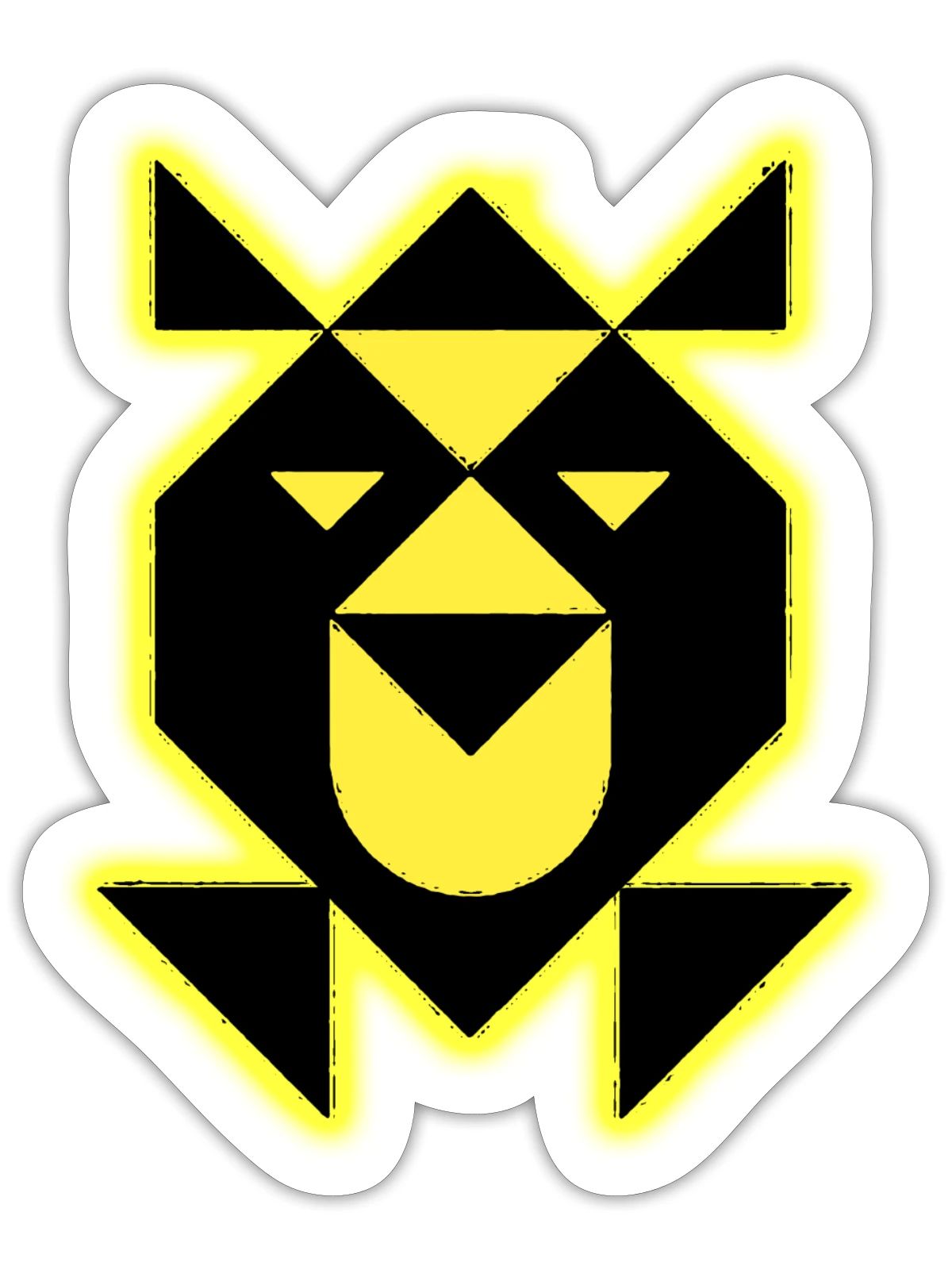 Cat Face - Sticker - white matte - Front