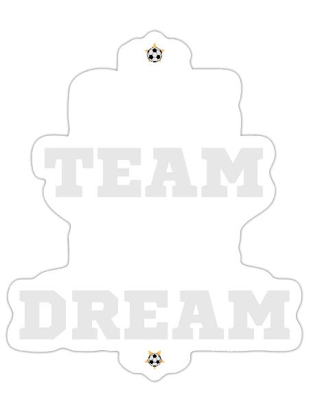 one team one dream Football fans gifts - Sticker - white matte - Front