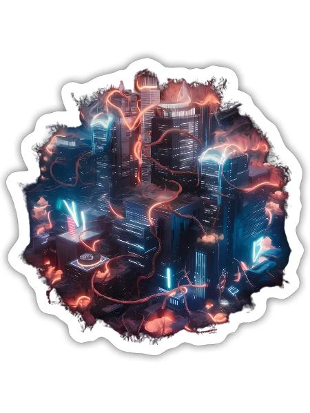 Organic Urban - Sticker - white matte - Front