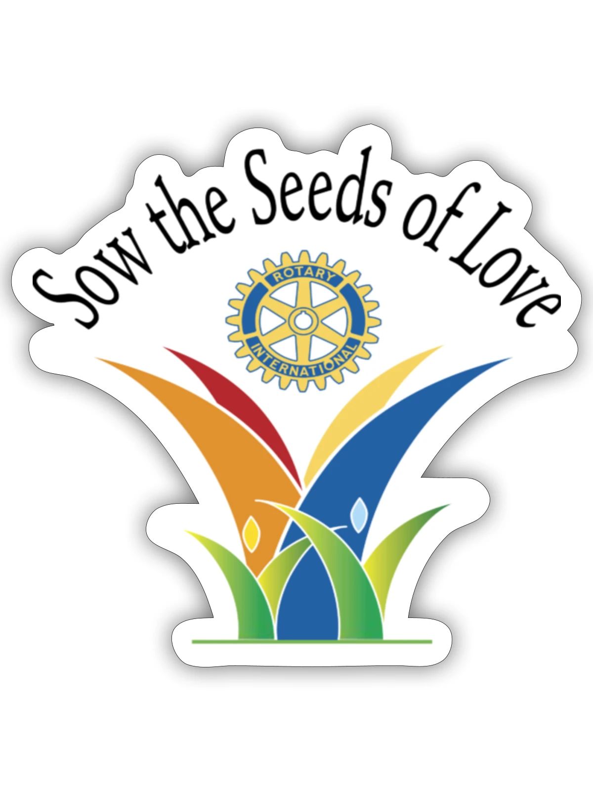 Sow the seeds of love - Sticker - white matte - Front