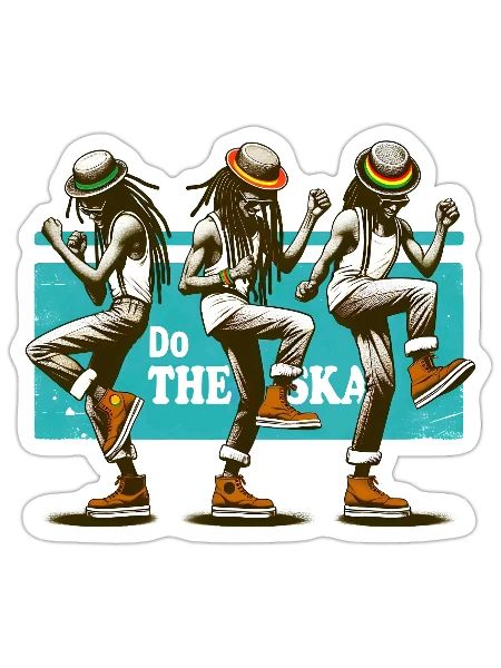 Do The Ska - Sticker - white matte - Front
