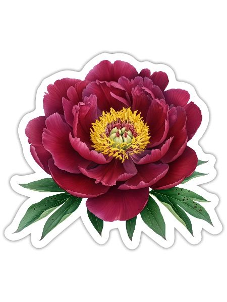 Lonely Flower - Sticker - white matte - Front
