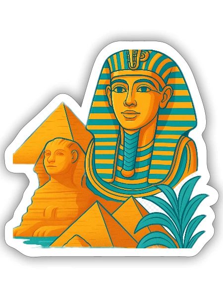 The Pyramids - Sticker - white matte - Front
