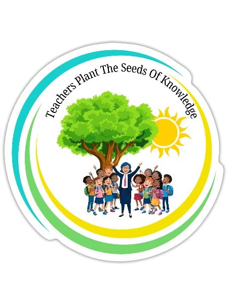 Teachers Plant the Seeds of Knowledge - Sticker - white matte - Front
