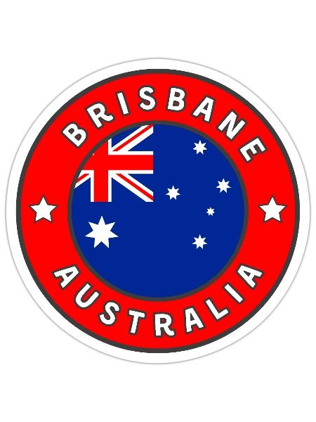 Brisbane, Australia - Sticker - white matte - Front