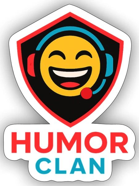 Humor Clan - Sticker - white matte - Front