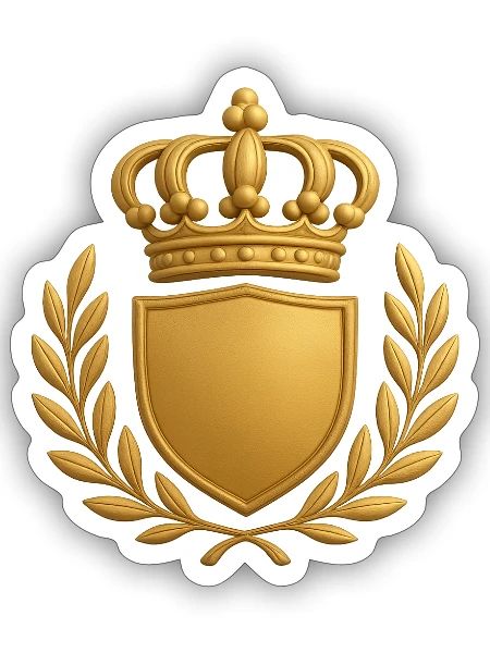 The Golden Crown of Nobility - Sticker - white matte - Front