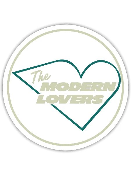 Les amoureux modernes - Sticker - blanc mat - Devant