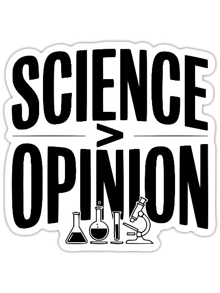 Science > Opinion - Sticker - white matte - Front