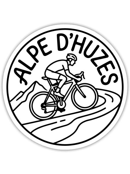 alpe dhuzes - Sticker - white matte - Front