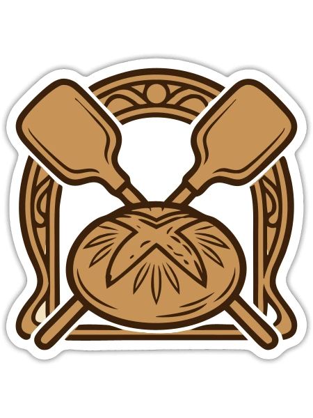 Bakers Peel Bread Crest - Sticker - white matte - Front