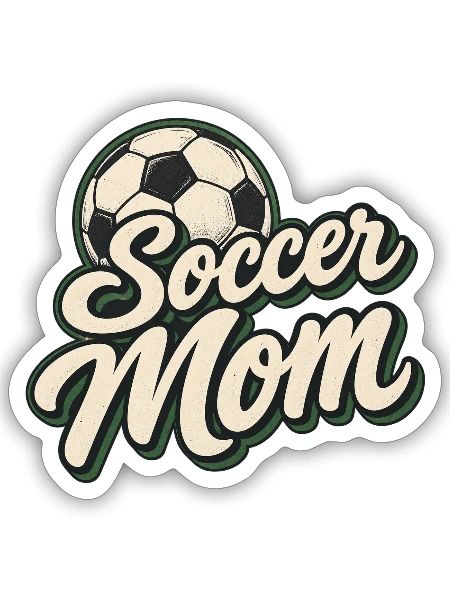 Soccer Mom - Sticker - white matte - Front