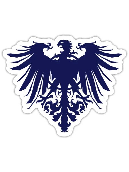Bird Crest - Sticker - white matte - Front