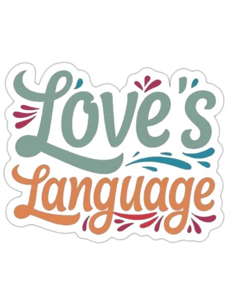 Love's Language - Sticker - white matte - Front