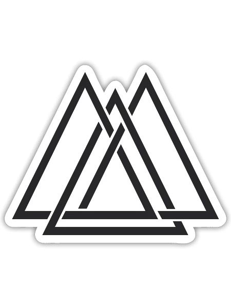 Pyramids - Sticker - white matte - Front