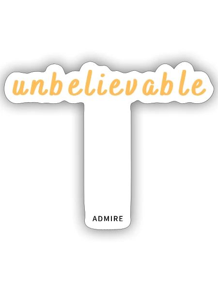 brilliant - Sticker - white matte - Front
