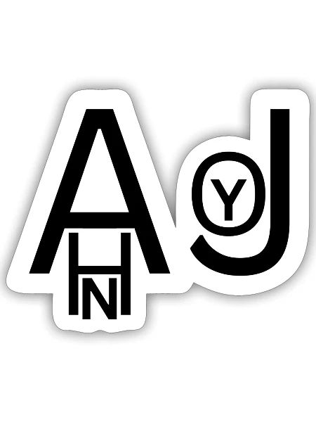 AHN JOY - Sticker - white matte - Front