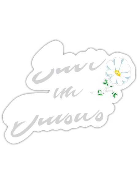Daisy Garden Gardening Gardener - Sticker - white matte - Front
