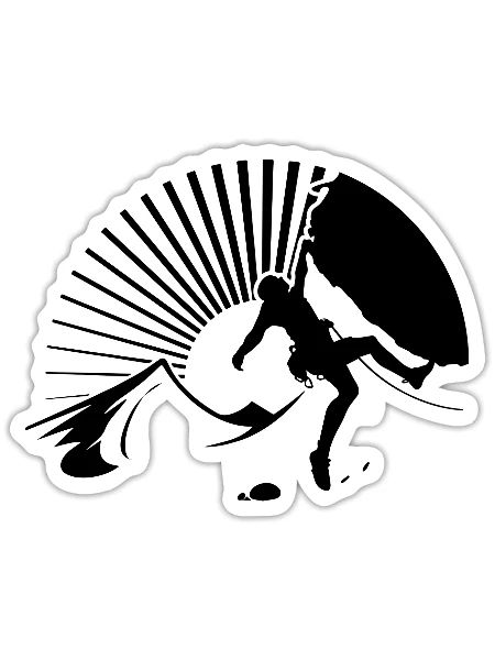 Mountains Alps Hiking - Sticker - white matte - Front