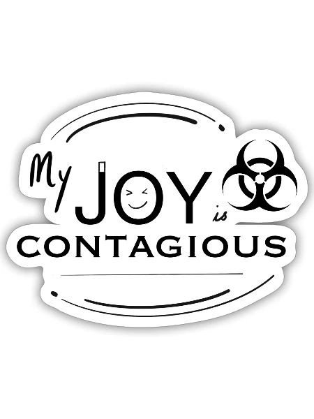 Joy - Sticker - white matte - Front