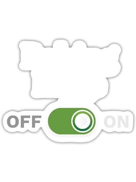 Baker For Bakers Baking Mode On - Sticker - white matte - Front