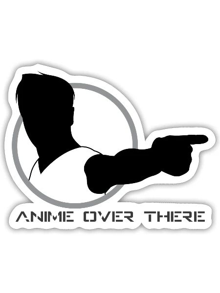Over There - Sticker - white matte - Front