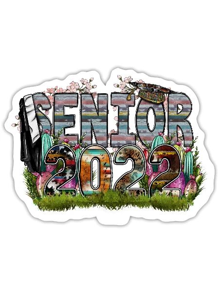 Senior 2022 - Sticker - white matte - Front