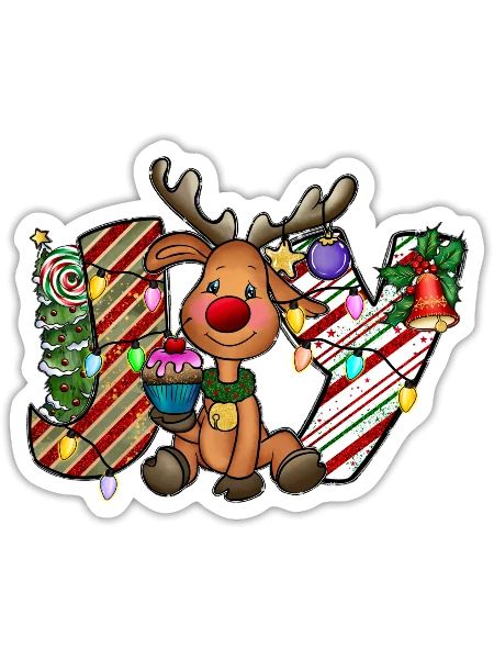 Joy Derr - Sticker - white matte - Front