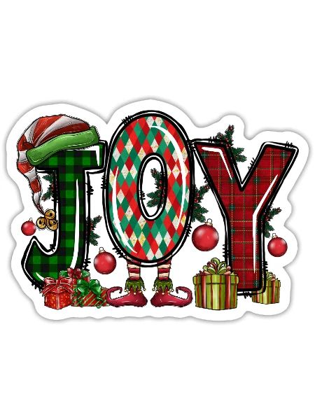 Joy - Sticker - white matte - Front