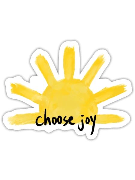 Choose Joy - Sticker - white matte - Front