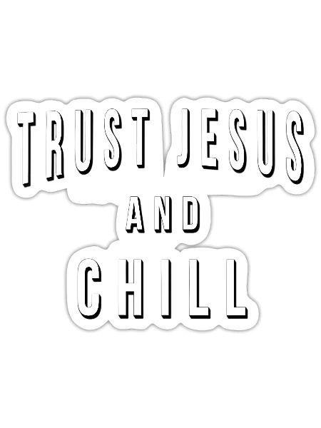 Jesus Religious - Sticker - white matte - Front