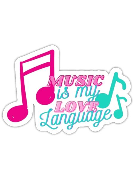 Love Language - Sticker - white matte - Front