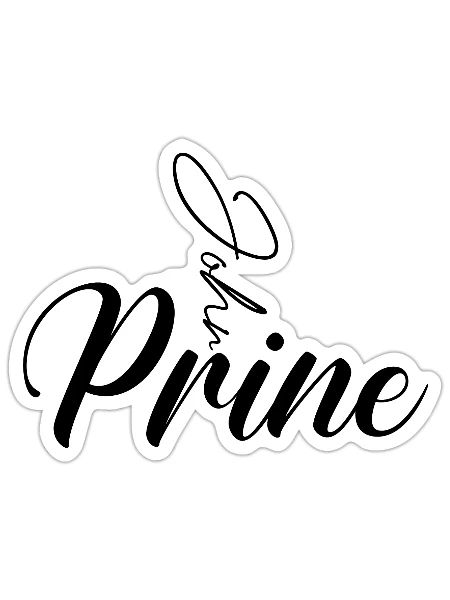 John Prine - Sticker - white matte - Front