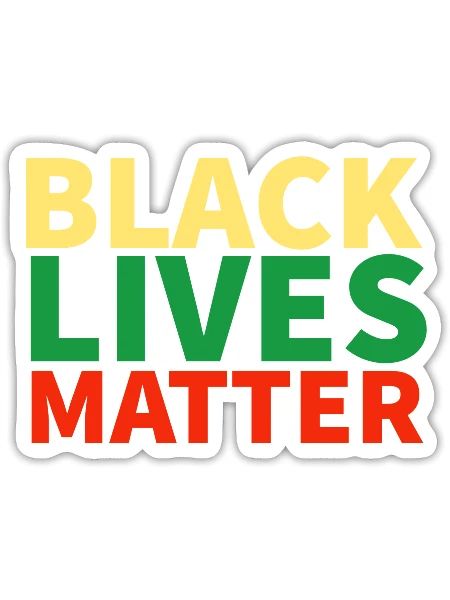 black lives matter - Sticker - white matte - Front