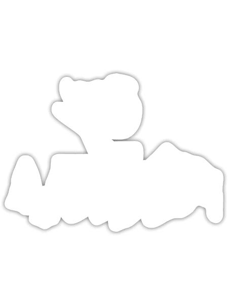 Skiing In The Alps - Sticker - white matte - Front