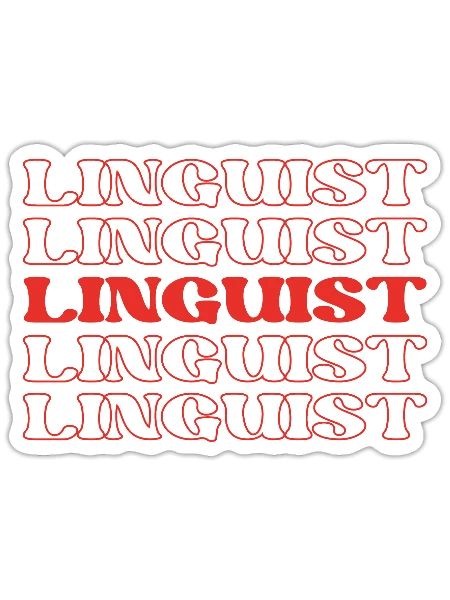 Linguist Language Expert Language Specialist - Sticker - white matte - Front