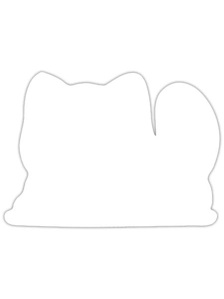 Cozy Cat Tomcat Face - Sticker - white matte - Front