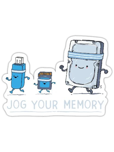 Software Engineer IT Support Your Memory Gym - Sticker - white matte - Front