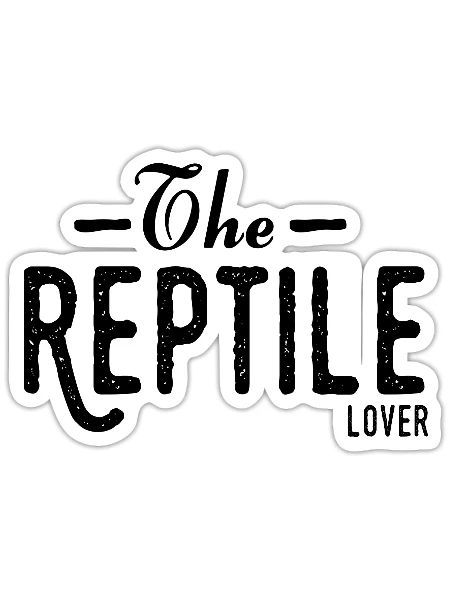 The Reptile Lover - Sticker - white matte - Front