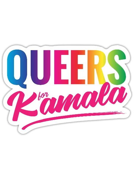 Queers for Kamala - Sticker - white matte - Front