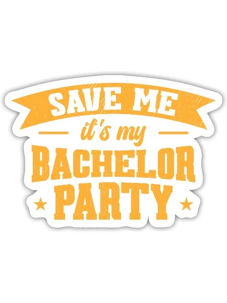 Bachelor Drinking Groom Bachelor Party - Sticker - white matte - Front