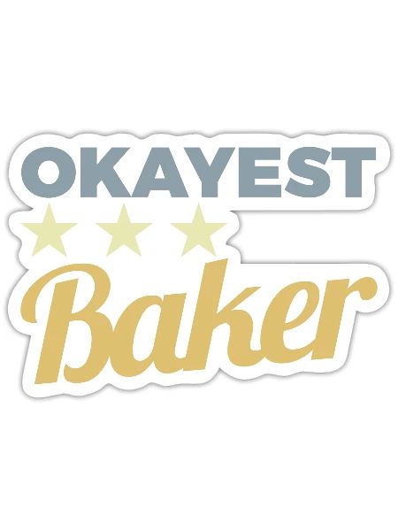 Average Baker - Sticker - white matte - Front