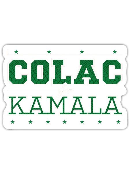 COALC for KAMALA - Orange - Sticker - white matte - Front