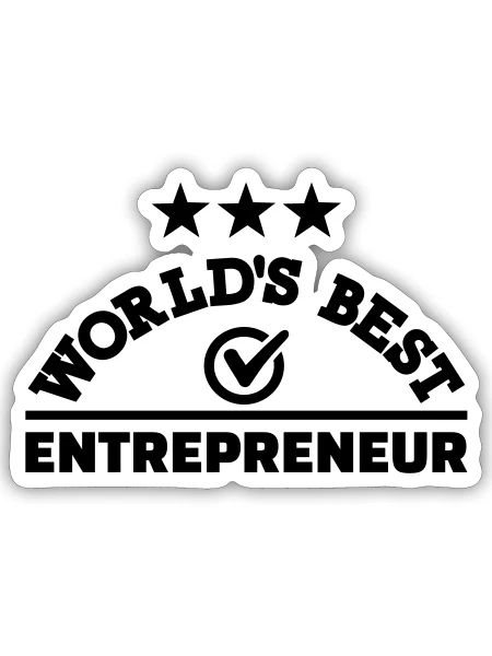 Entrepreneur - Sticker - white matte - Front