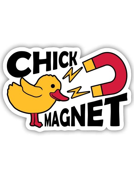 Casanova chick magnet womanizer - Sticker - white matte - Front