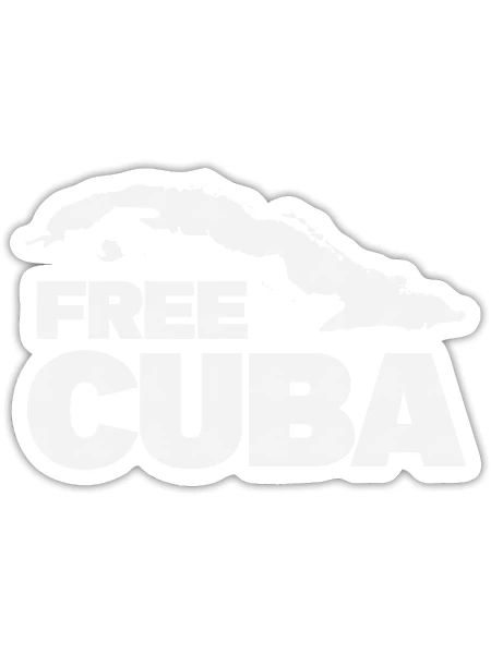 Free Cuba Sos Cuba - Sticker - white matte - Front