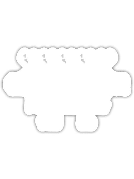Game Over - Sticker - white matte - Front