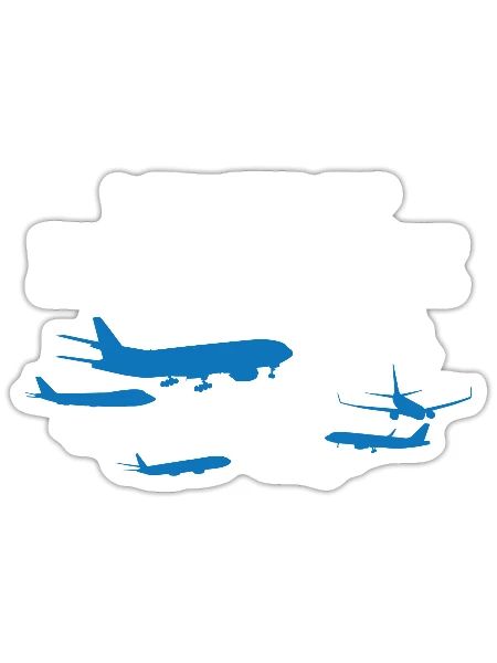 Solo Traveler Vacation Trip My First Airplane - Sticker - white matte - Front