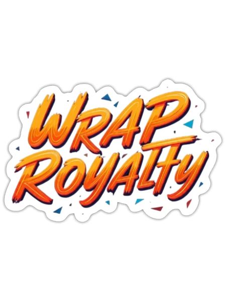 Wrap Royalty - Sticker - white matte - Front